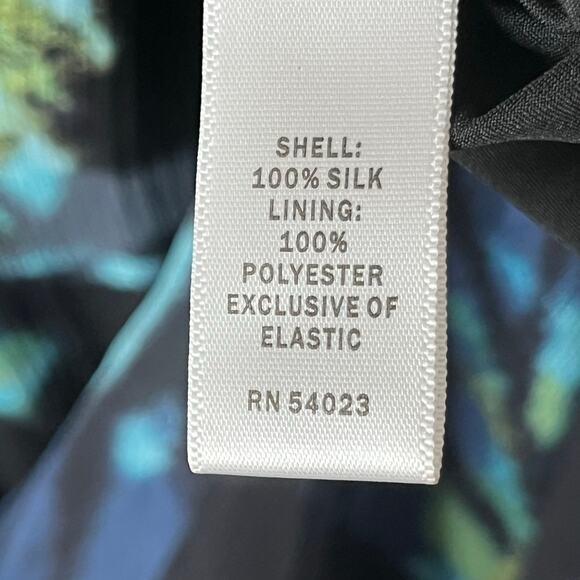 Banana Republic Silk Evening Prom Maxi Dress Black Size 8 - Picture 11 of 11